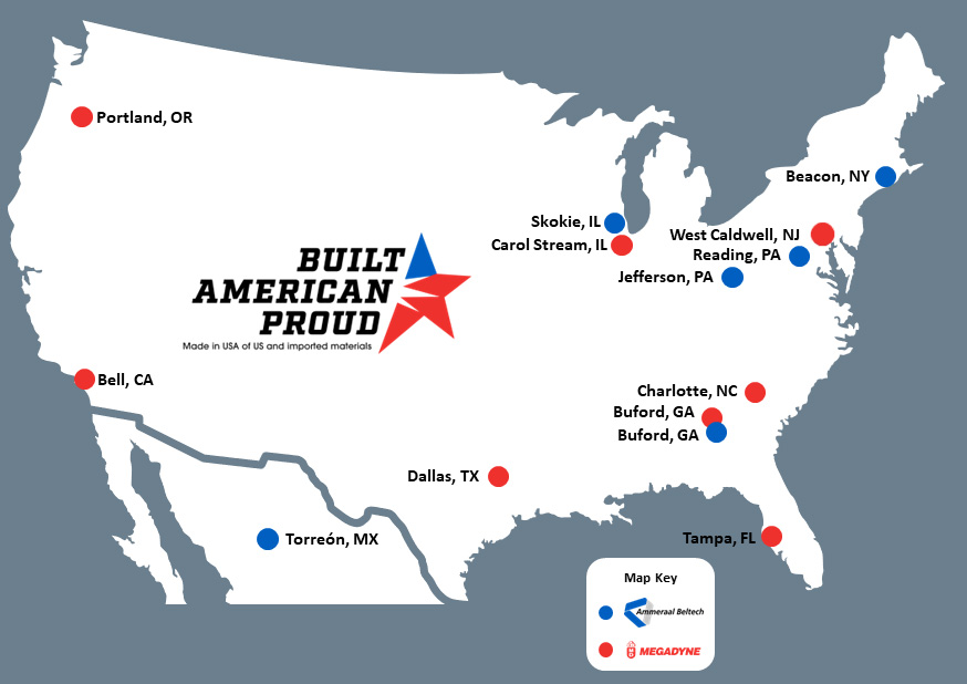 built american proud map